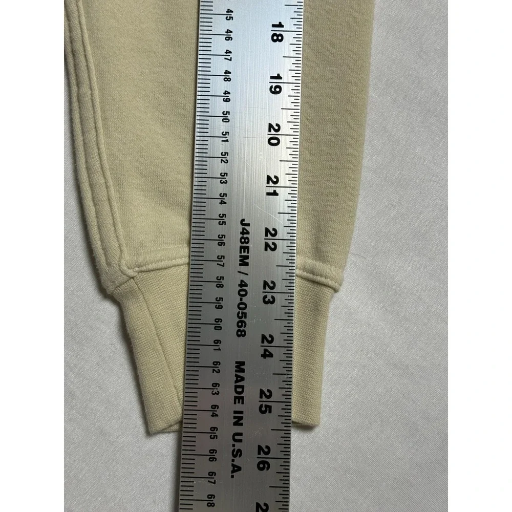 The North Face cream Mens Pullover Hoodie Medium‎ Sweatshirt graphic logo cozy